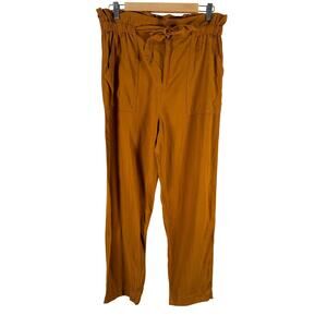 Madewell Mustard Paper Bag Pants